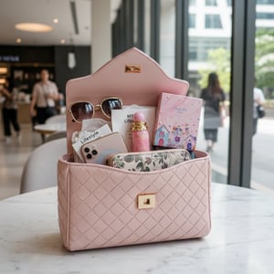 Marshmallow Blush dalam beg shopping wanita Malaysia &ndash; gaya trendy