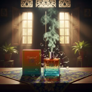 Rayhaan Tropical Vibe Eau de Parfum unisex fruity and tropical fragrance bottle