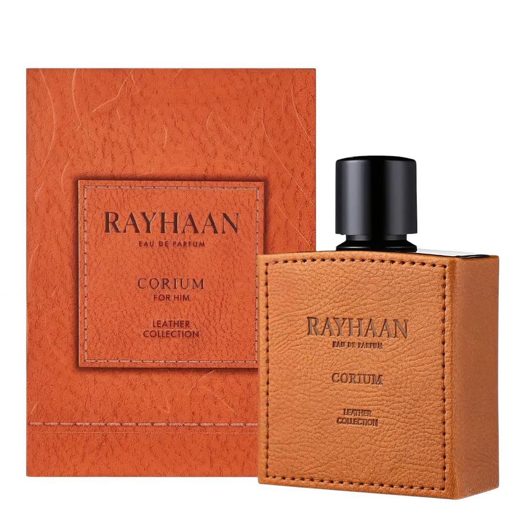 Rayhaan Rayhaan Leather Collection 100ml EDP – Corium, Dark Leather, Cordova feature on homepage bottle - Premium fragrance collection Malaysia