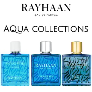 Rayhaan Rayhaan Perfumes 100ml EDP &ndash; Pacific, Ocean Rush &amp; Fresh Wave feature on homepage bottle - view 2 - Premium fragrance collection Malaysia