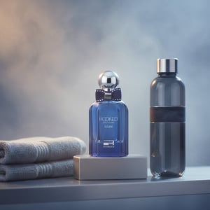 Hooked Azure by Rue Broca 100ml EDP bottle and box gym locker steam men fragrance Malaysia