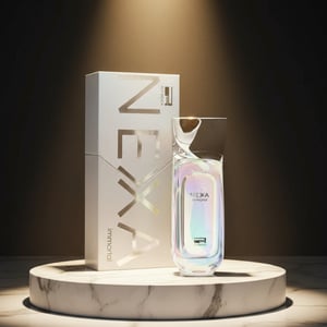 Nexa Immortal by Rue Broca 100ml EDP bottle and box marble podium spotlight men perfume Malaysia