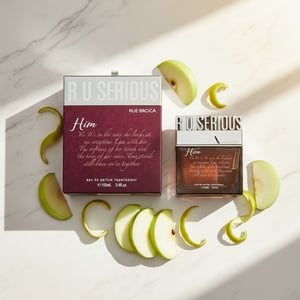 Rue Broca R U Serious Him perfume bottle and box with green apple bergamot fresh men fragrance Malaysia