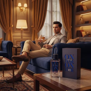 Rue Broca On Time Pour Homme perfume bottle velvet lounge amber light men fragrance Malaysia”