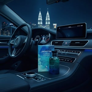 above the clouds stereng kereta malam klcc malaysia