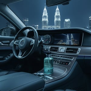 arctic breeze stereng kereta lampu biru klcc malaysia