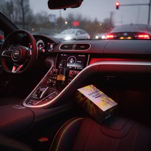 Savour Blast Extreme di kereta sport lampu merah