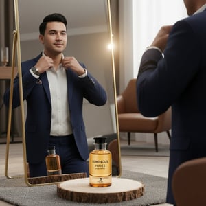 luminous wave lelaki melayu cermin rumah