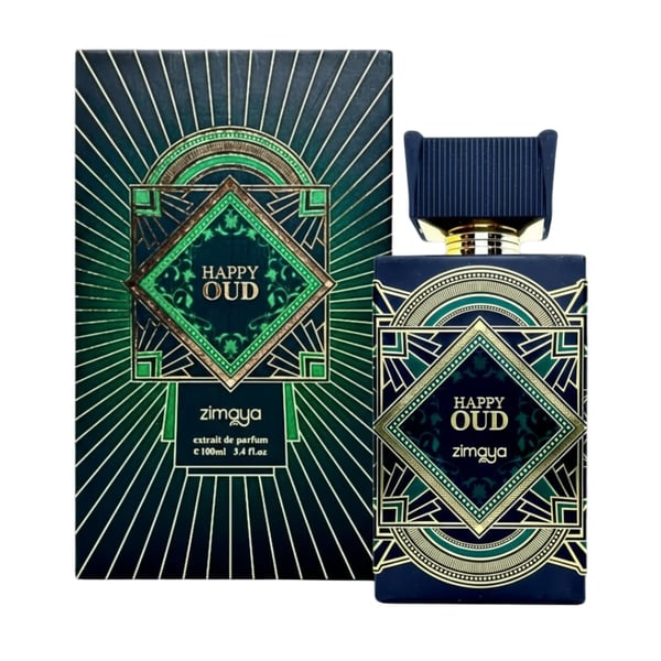 Happy Oud by Zimaya 100 ml Extrait unisex Malaysia – haruman kulit & kayu padu tahan lama