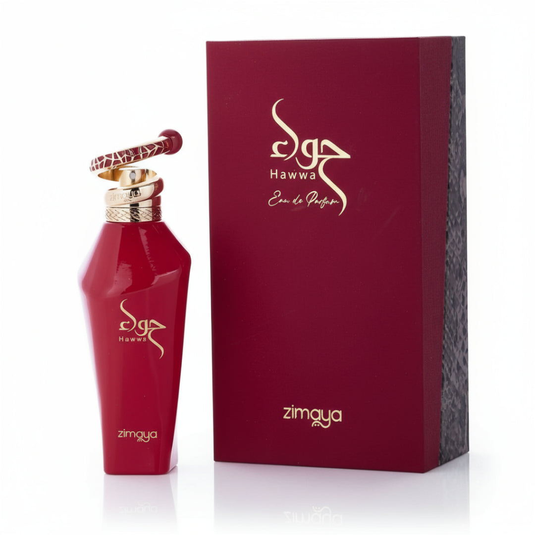 Hawwa Red by Zimaya 100ml EDP wanita Malaysia – haruman fruity floral manis & tahan lama