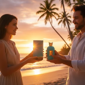 Rabab Blue by Zimaya perfume gift moment by Malaysian beach sunset unisex romantic fragrance