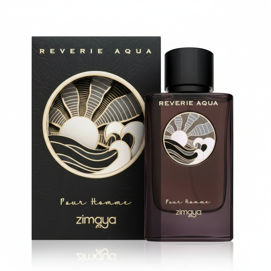Reverie Aqua by Zimaya 100ml EDP men Malaysia – haruman maskulin spicy & warm woods