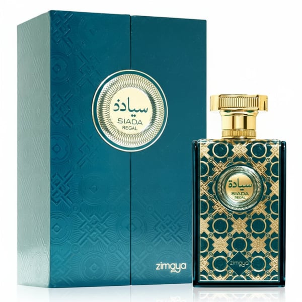 Zimaya Siada Regal perfume bottle and packaging on a white background