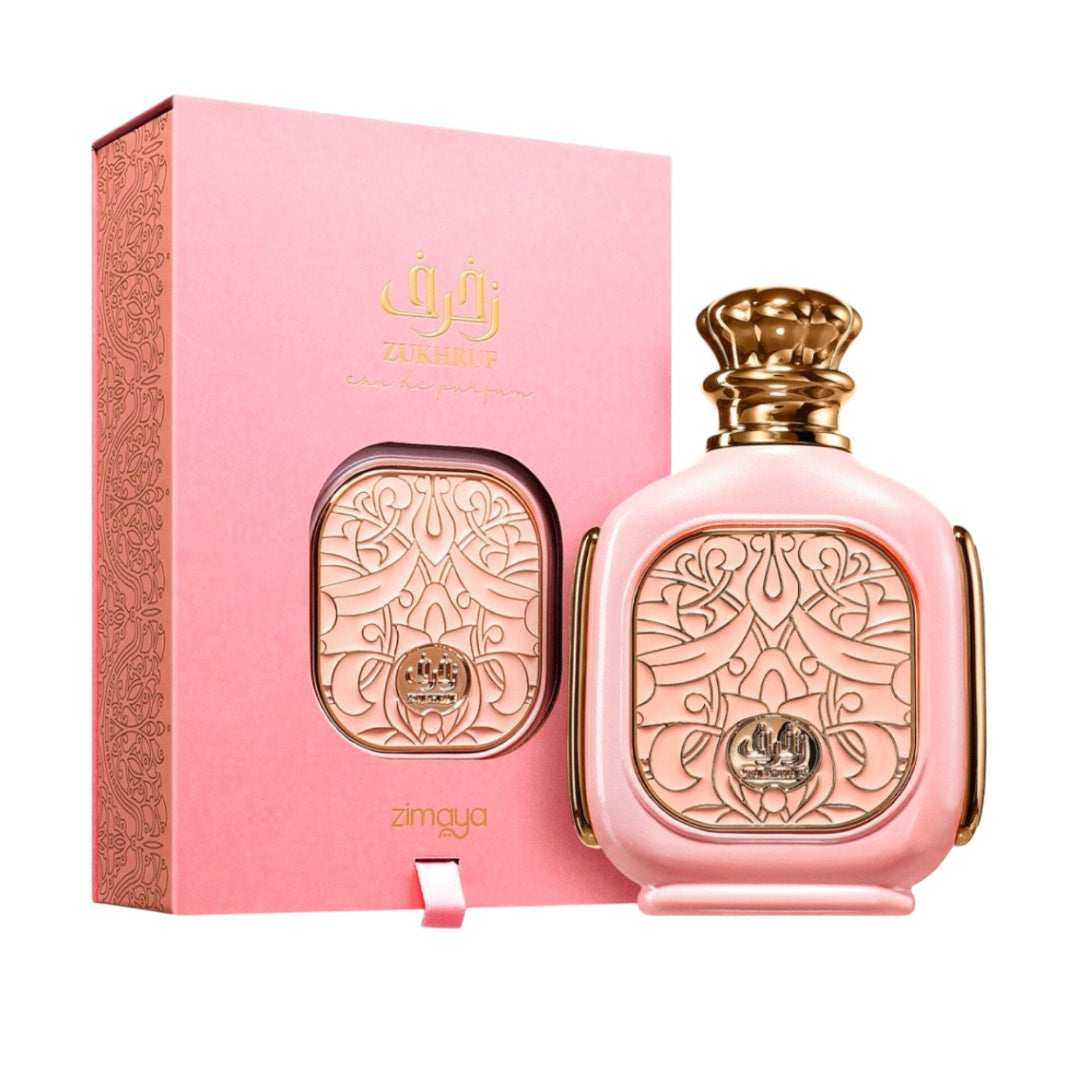 Zukhruf Femme Pink by Zimaya 100ml EDP women Malaysia – haruman feminin floral manis & tahan lama